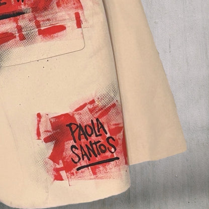 Blazer “Amor” pintado a mano