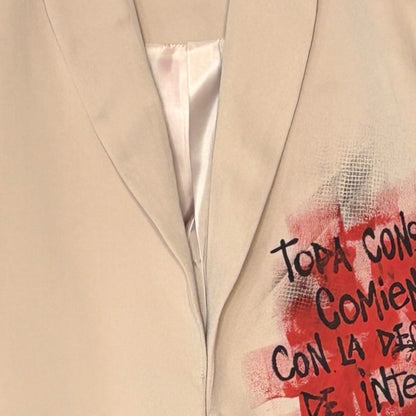 Blazer “Amor” pintado a mano