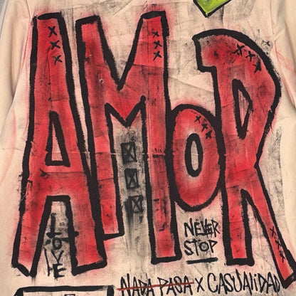 Blazer “Amor” pintado a mano