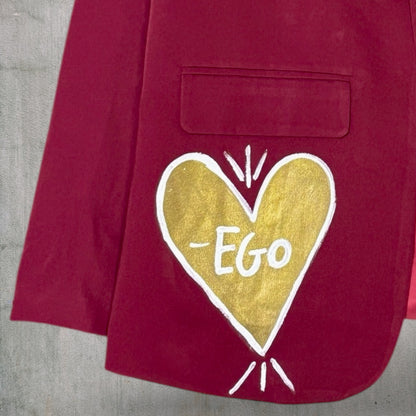 Blazer “Más Humana” pintado a mano