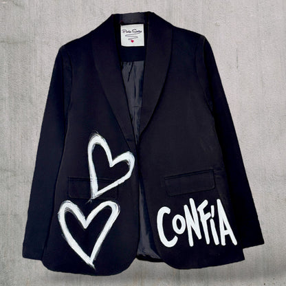 Blazer “Conocé tu Valor” pintado a mano