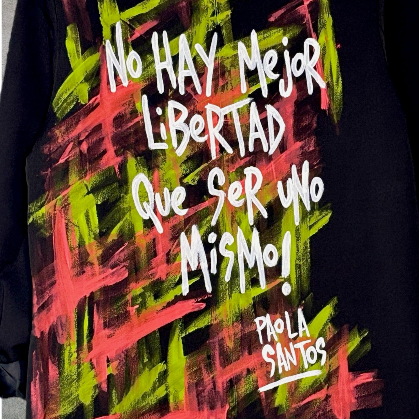 Blazer “Ser Uno Mismo” pintado a mano