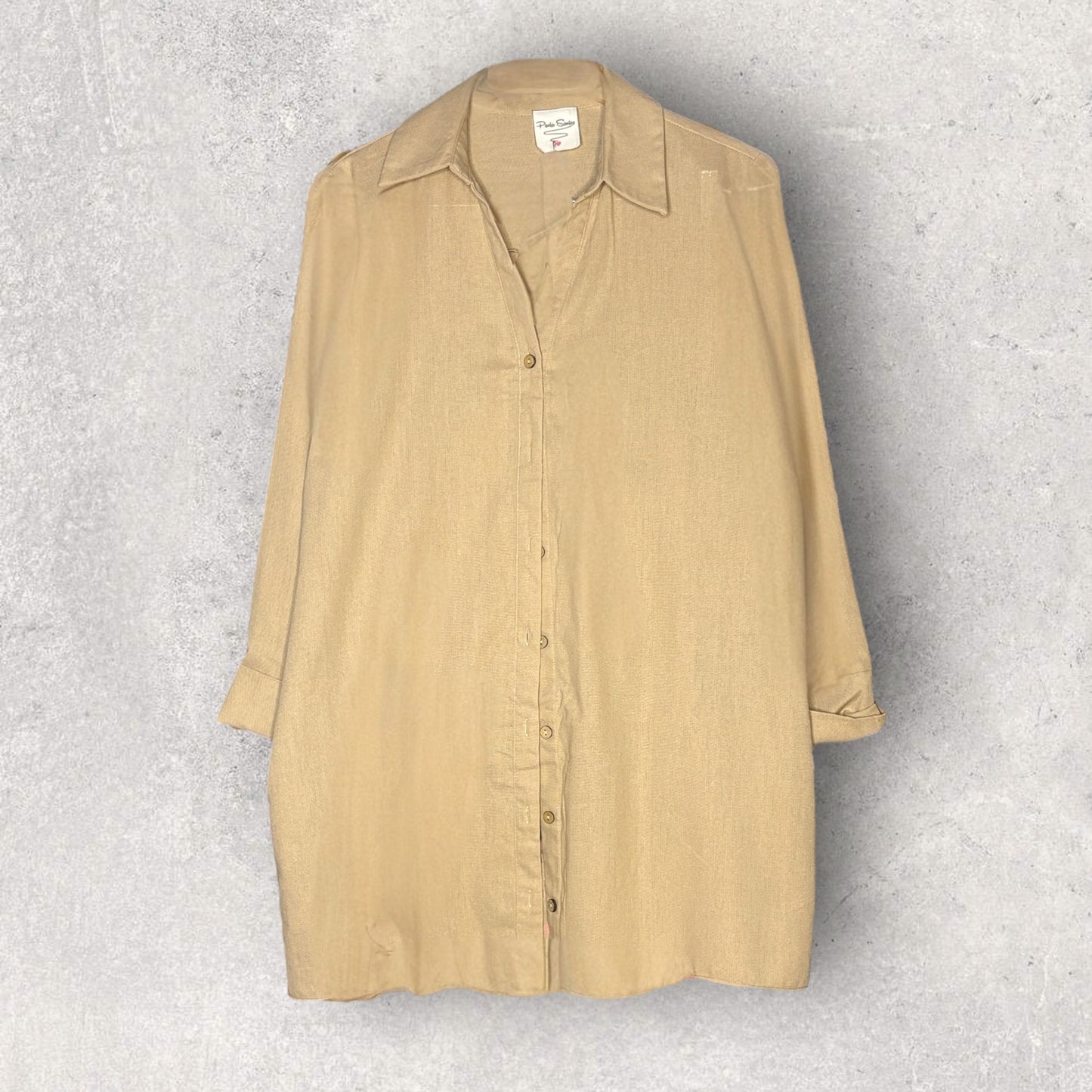 Camisa oversize lino y algodón – “Sé más humana, menos perfecta”