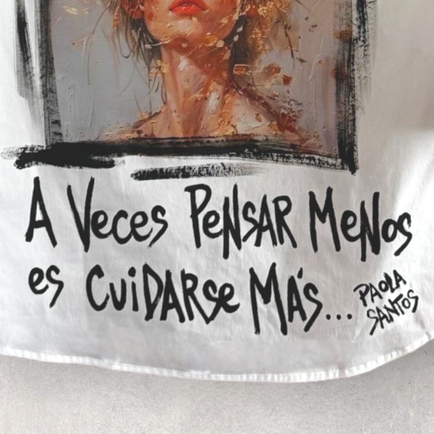 Camisa oversize de popelina – “A veces pensar menos es cuidarse más”