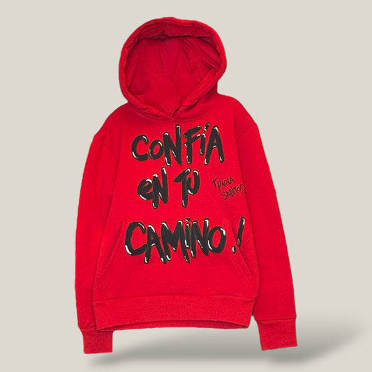 Hoodie Kids Rojo – Confía en tu camino