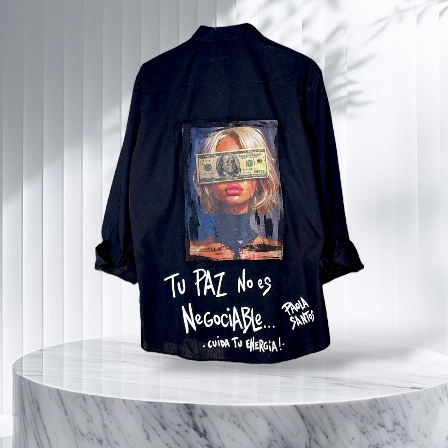 Camisa Oversize en Popelina – “Tu paz no es negociable”
