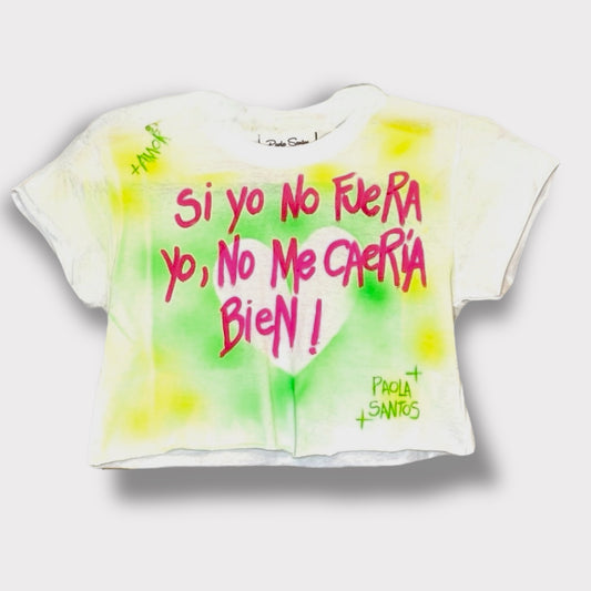 Remera Kids Cropped – “Si yo no fuera yo..."