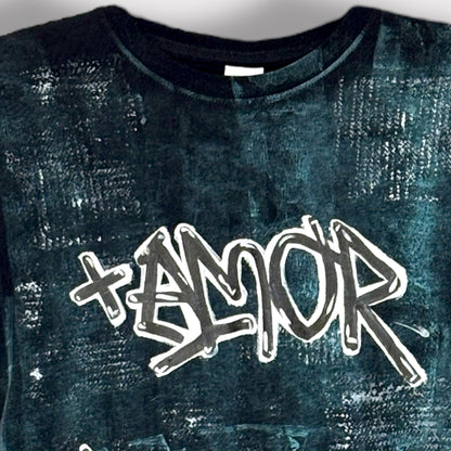 🖤 Remera “+Amor Full Actitud” — Kids & Teens