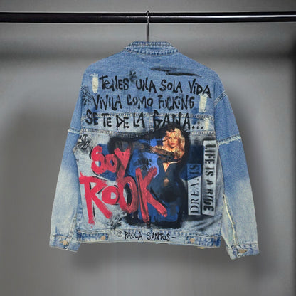 Campera intervenida "Viví  a tu manera"