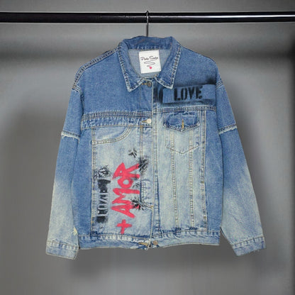 Campera intervenida "Viví  a tu manera"