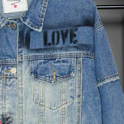 Campera intervenida "Viví  a tu manera"