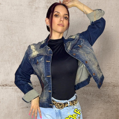 Campera intervenida “No te rindas ahora” – Paola Santos
