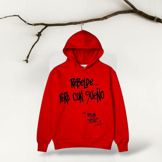 ❤️ Hoodie “Rebelde… pero con sueño” – Kids