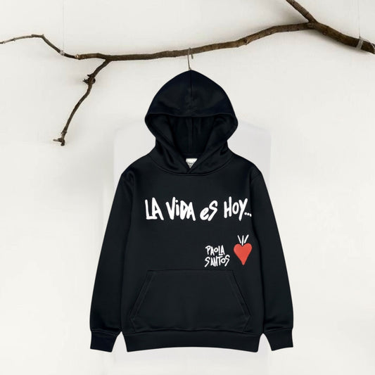❤️ Hoodie “La vida es hoy” – Kids