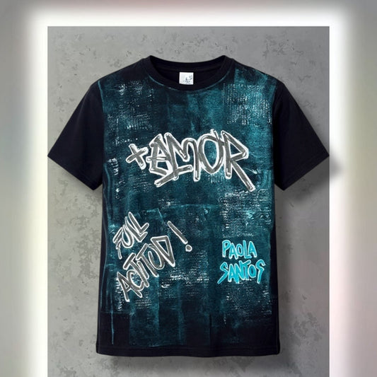 🖤 Remera “+Amor Full Actitud” — Kids & Teens