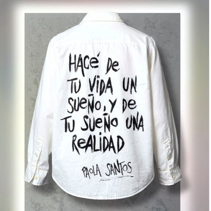 🩶 Camisa Kids “Hacé de tu vida un sueño”