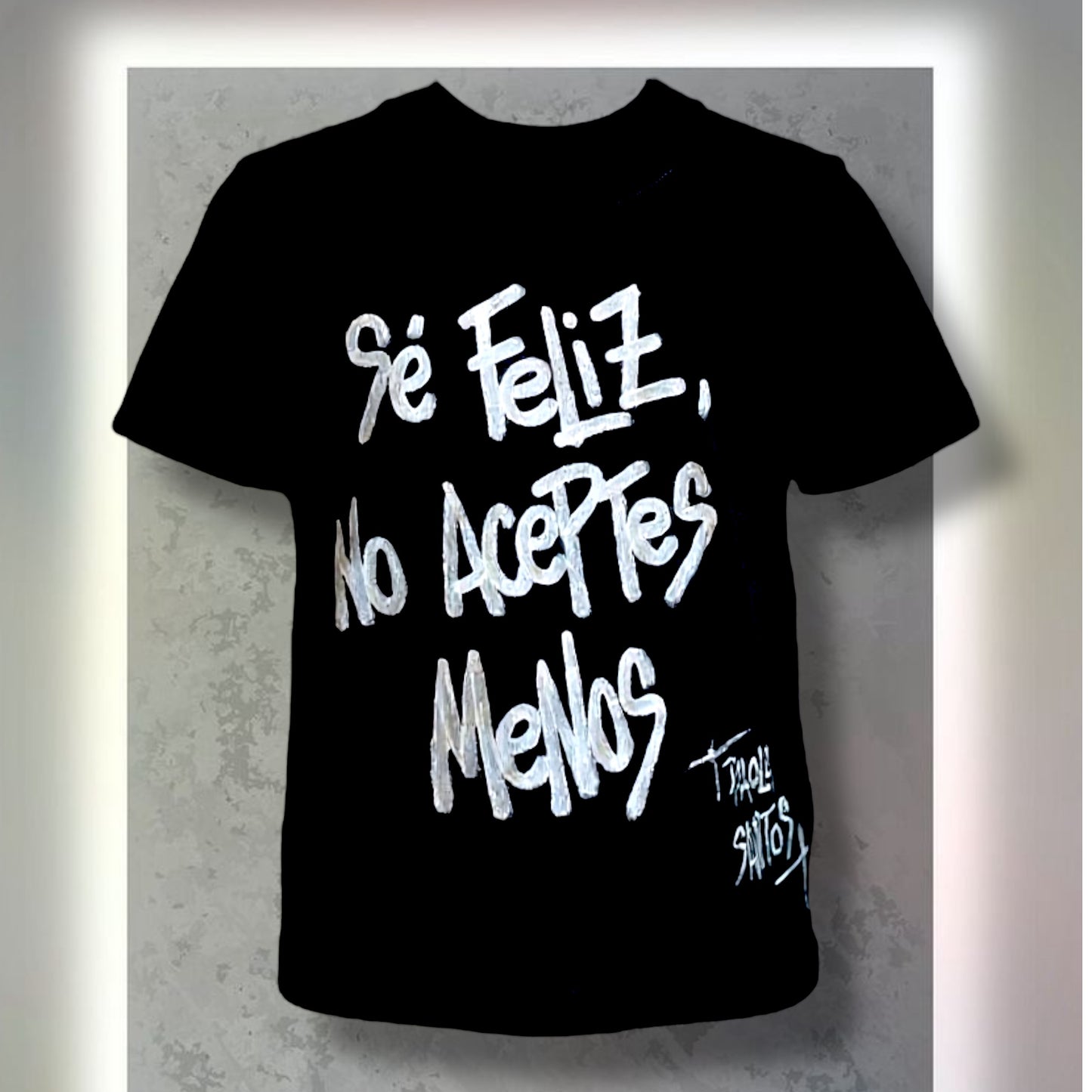 🖤 Remera Kids “Sé feliz, no aceptes menos” – Paola Santos