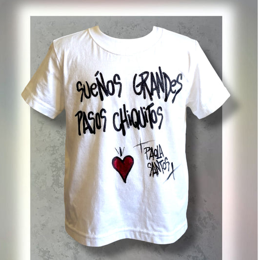 ❤️ Remera “Sueños grandes, pasos chiquitos” – Kids