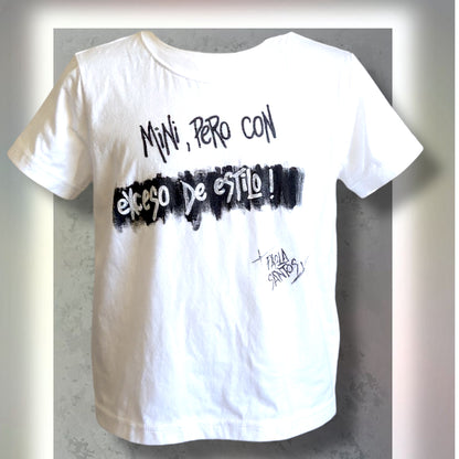 🩶 Remera “Mini, pero con exceso de estilo” – Kids