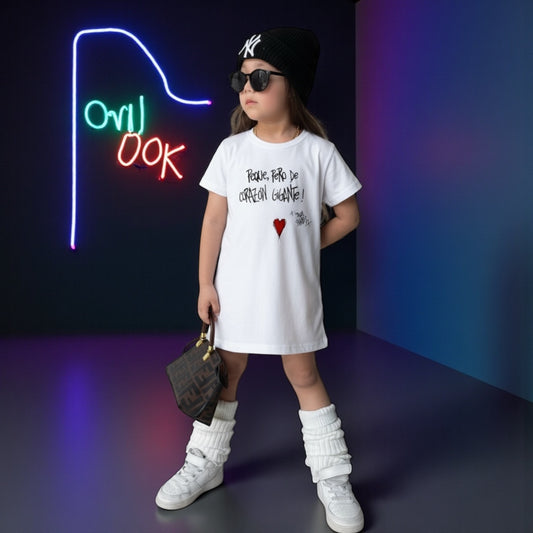 🩶 Remera “Peque, pero de corazón gigante” – Kids