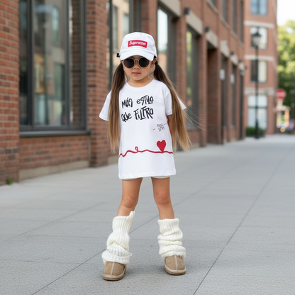 🔥 Remera “Más estilo que filtro”- kids