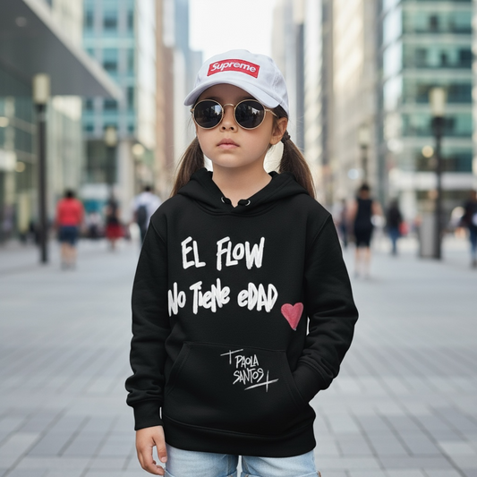 🖤 Hoodie Kids “El Flow No Tiene Edad”