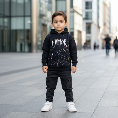 🖤 HOODIE KIDS +AMOR / NO TE COMPARES