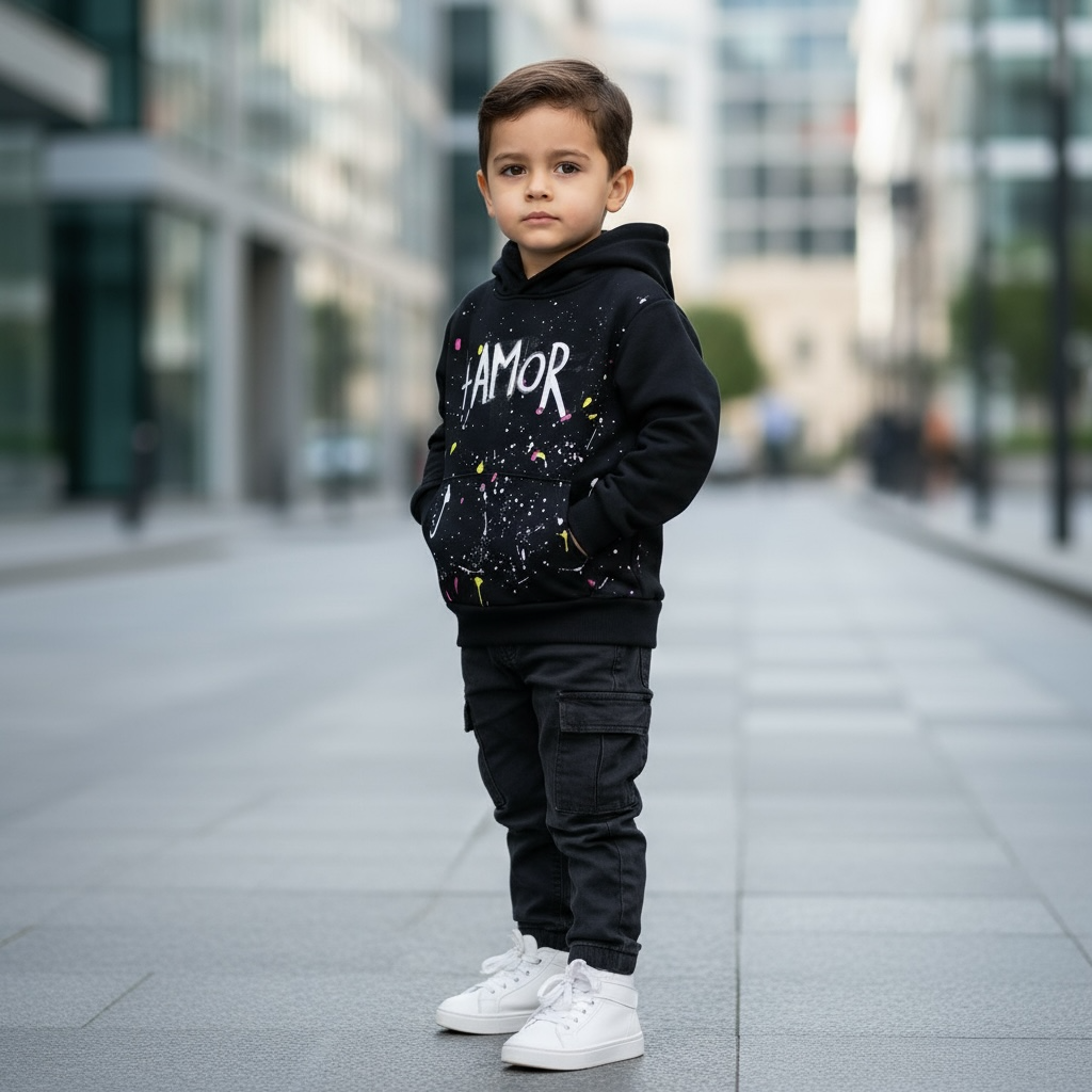 🖤 HOODIE KIDS +AMOR / NO TE COMPARES