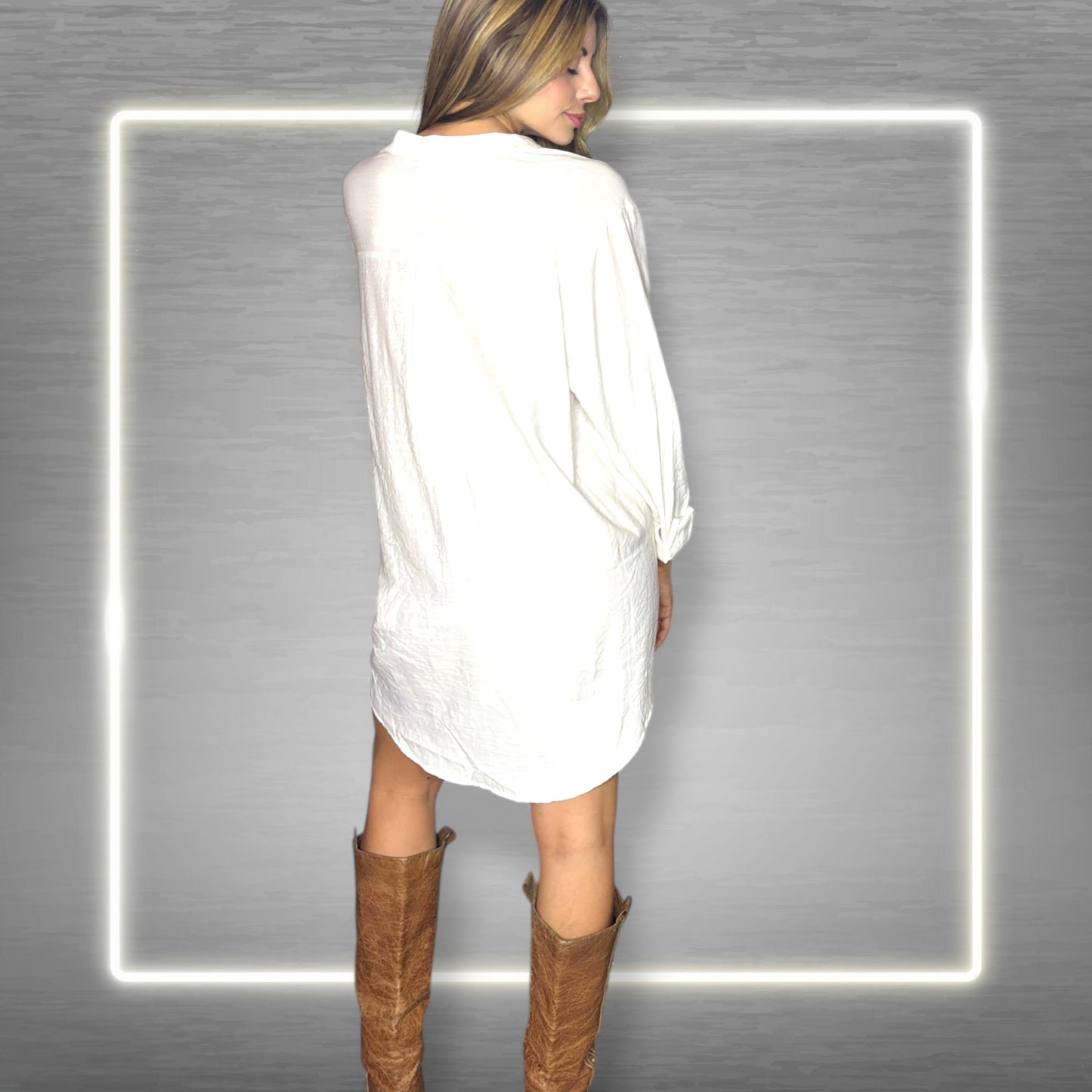 🖤 Camisa Blanca Oversize – “No tengo tiempo para cosas sin alma”