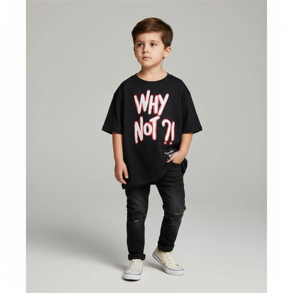 🖤 Remera “WHY NOT?!” — Kids