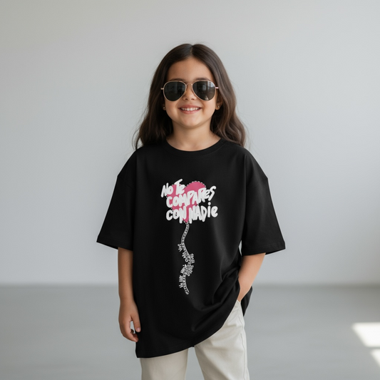 ♥️ Remera Kids “No te compares con nadie” — Amor propio