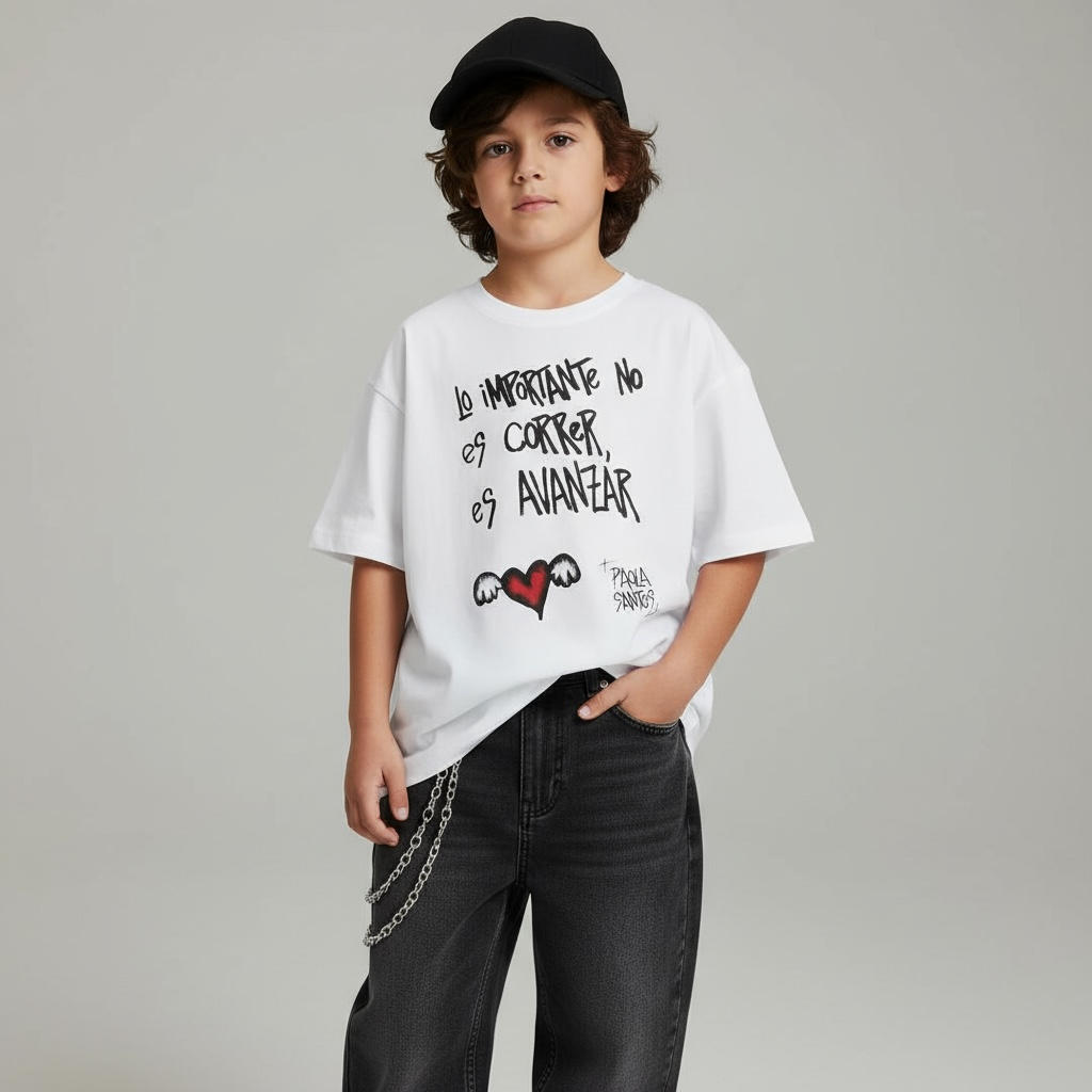 Reme “Lo importante no es correr, es avanzar” – Kids Oversize