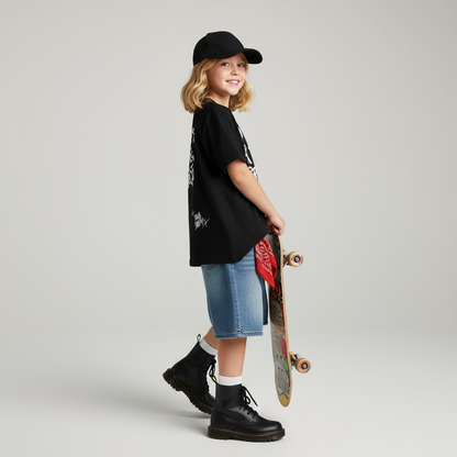 🖤 Remera Kids “Mi plan es ser feliz” – Paola Santos