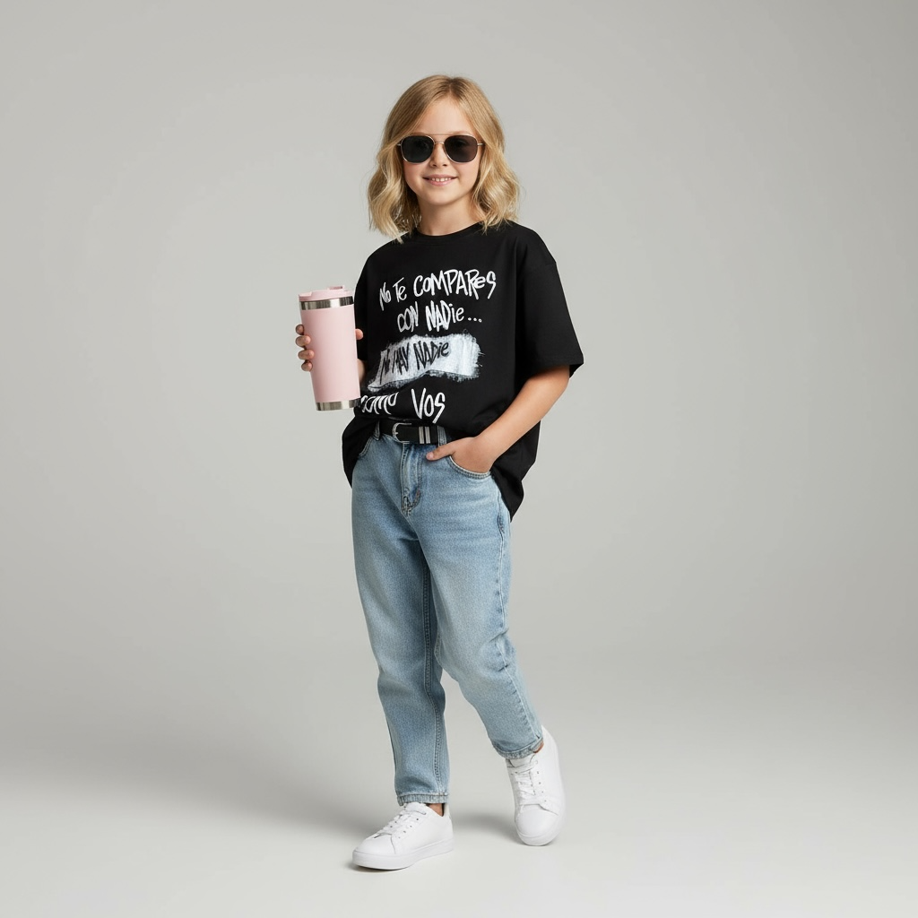 🖤 Remera “No te compares con nadie” – Kids