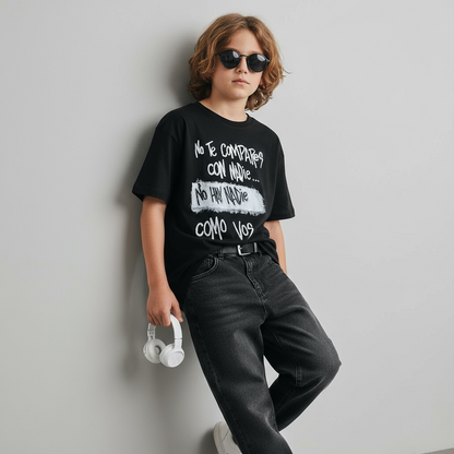 🖤 Remera “No te compares con nadie” – Kids