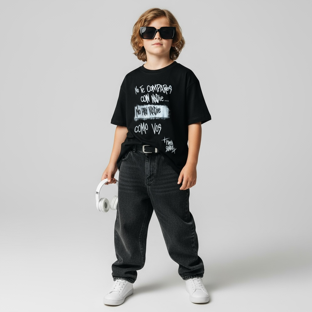 🖤 Remera “No te compares con nadie” – Kids