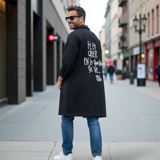 🖤 Saco urbano “Fe es creer” — Edición limitada Paola Santos