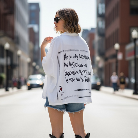 📖 Camisa blanca “Historia”