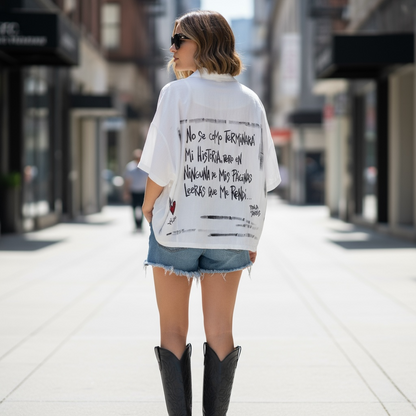 📖 Camisa blanca “Historia”