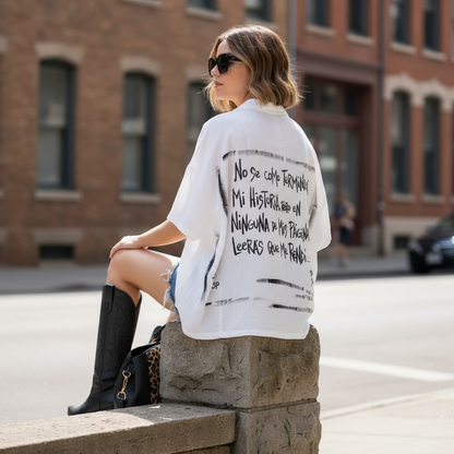 📖 Camisa blanca “Historia”