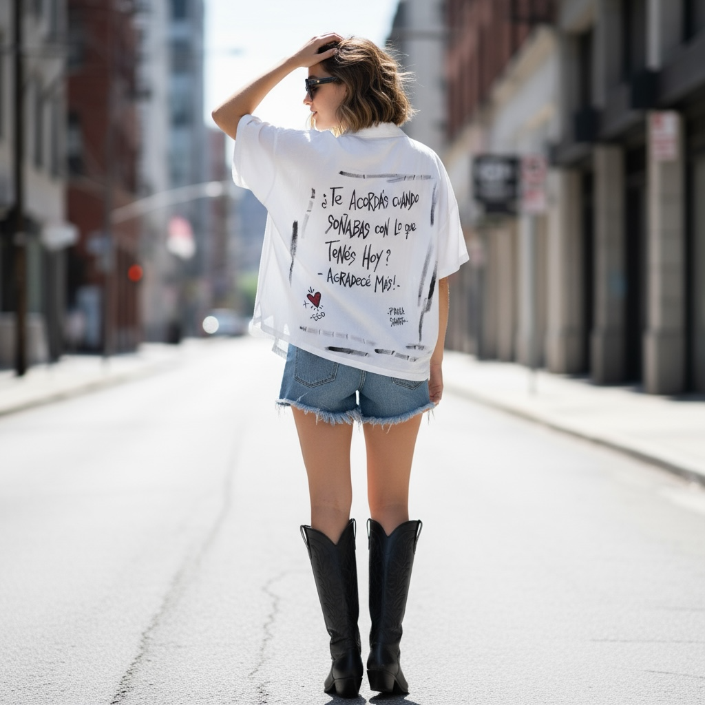 💭 Camisa blanca “Soñabas con esto”