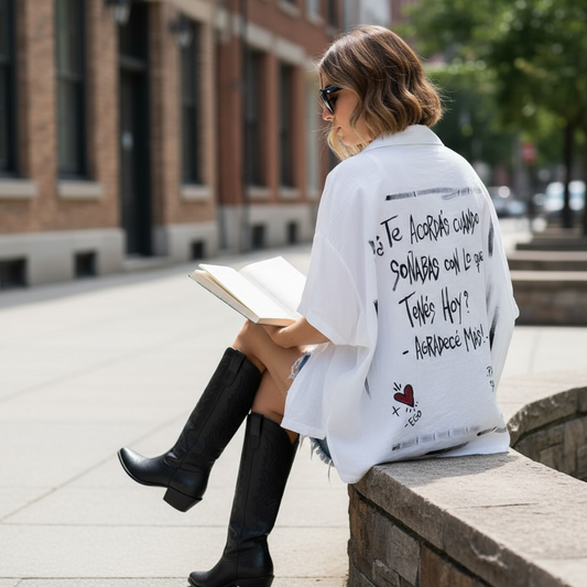 💭 Camisa blanca “Soñabas con esto”