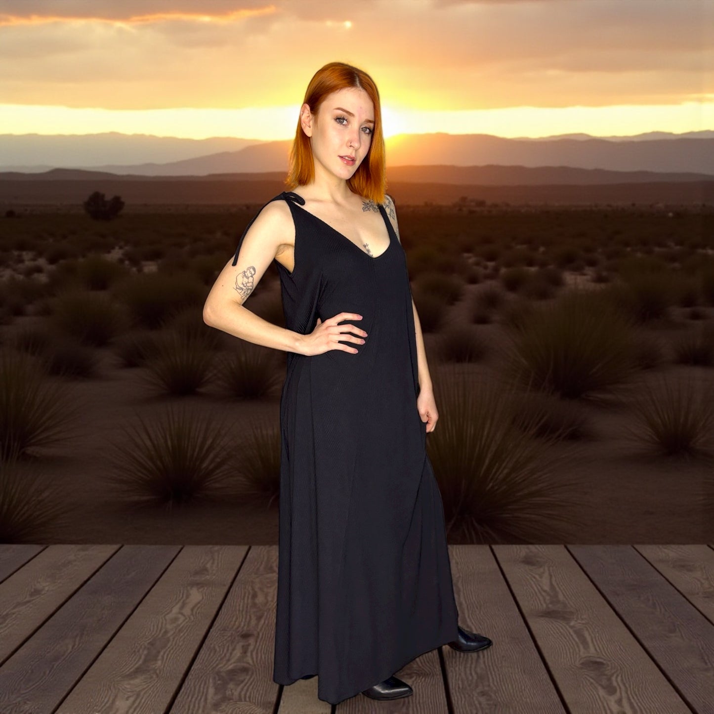 🖤 Vestido Desert – Negro