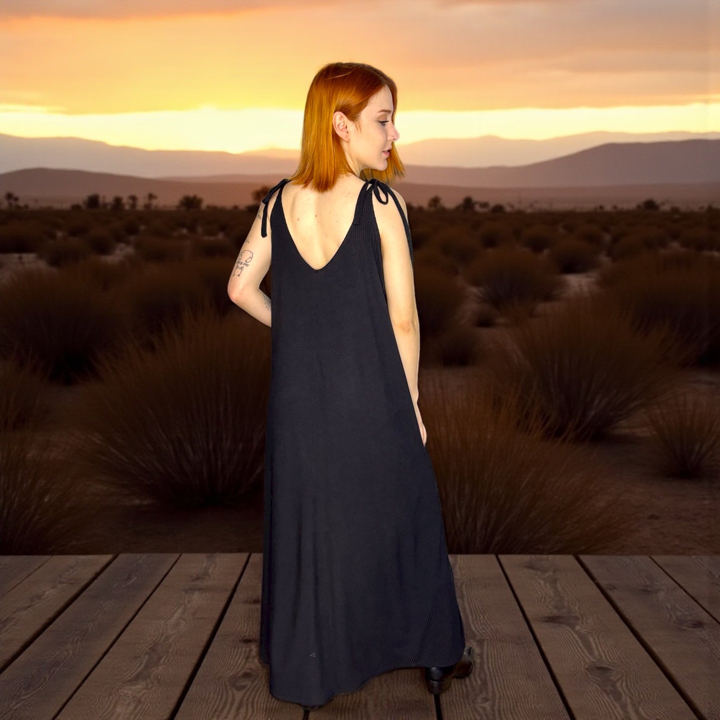 🖤 Vestido Desert – Negro