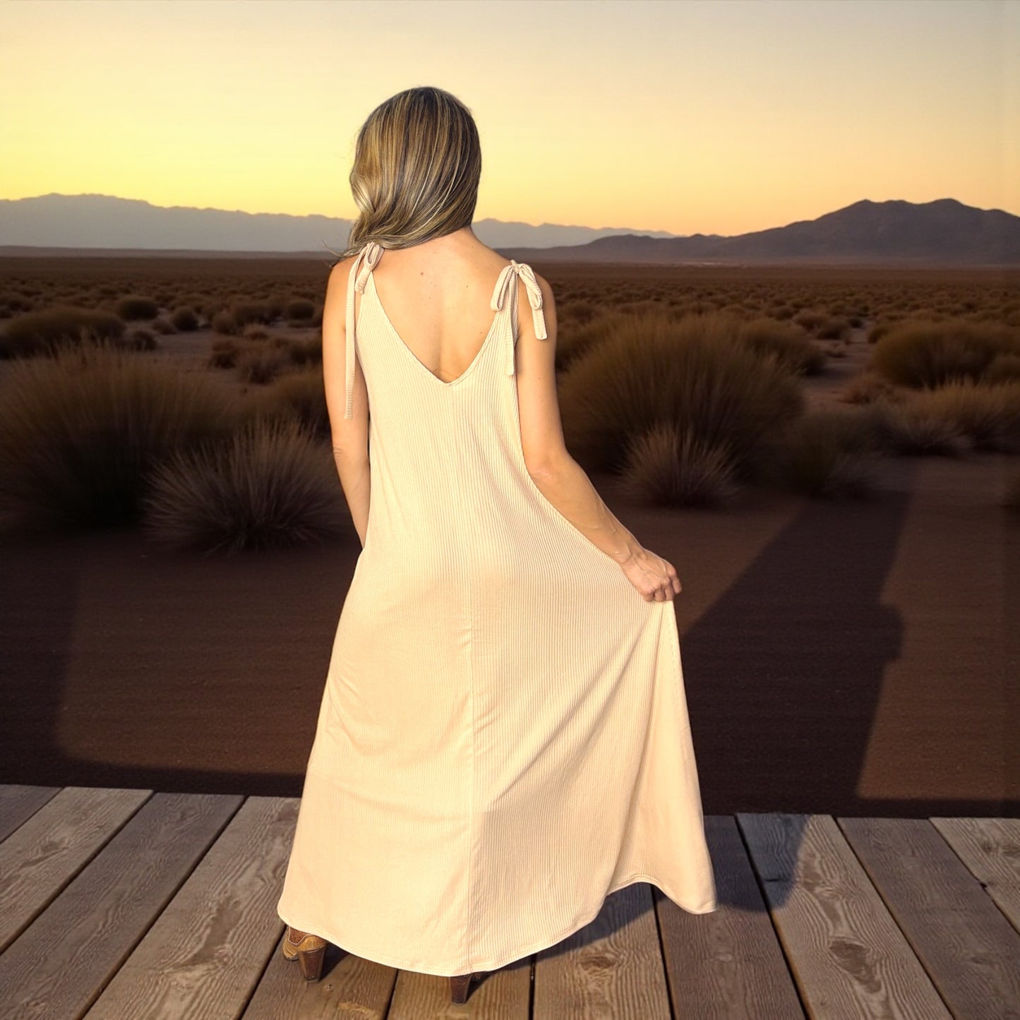 🤍 Vestido Desert – Arena