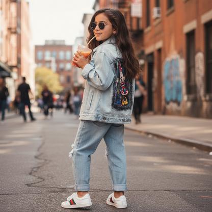 Campera de jean kids “Nadie es como yo”