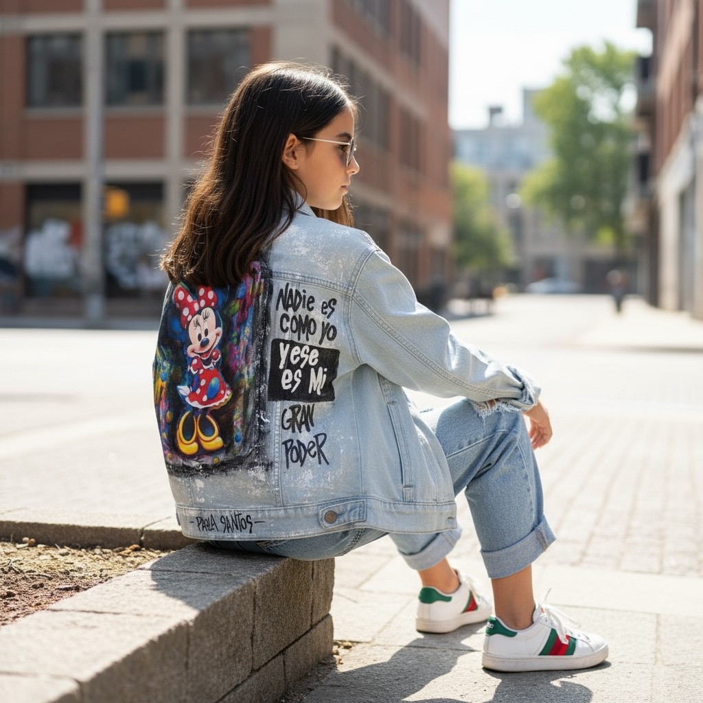 Campera de jean kids “Nadie es como yo”