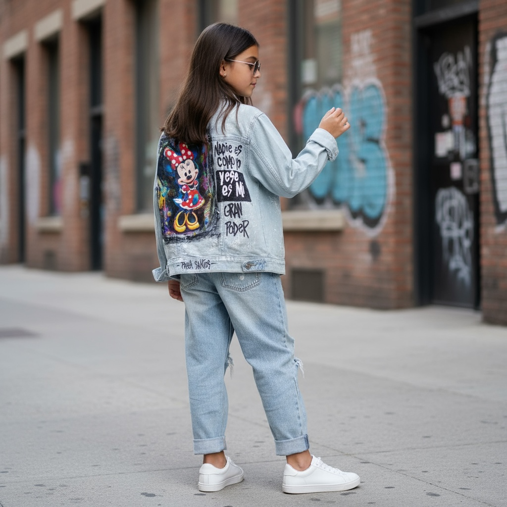 Campera de jean kids “Nadie es como yo”