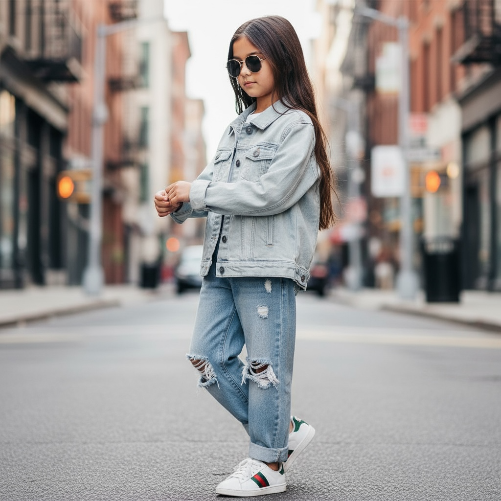 Campera de jean kids “Nadie es como yo”