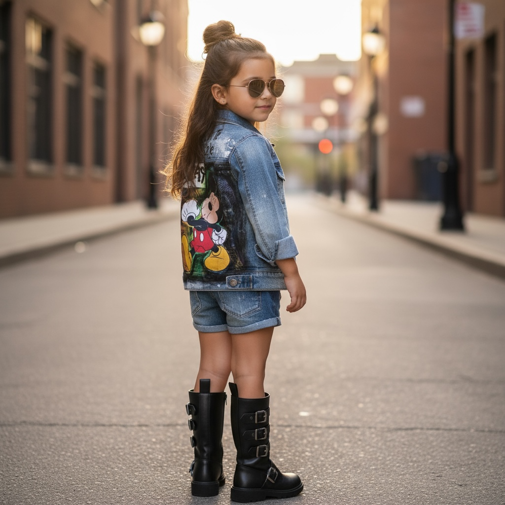 Campera Denim Kids “Hacete cosquillas” – Mickey Edition